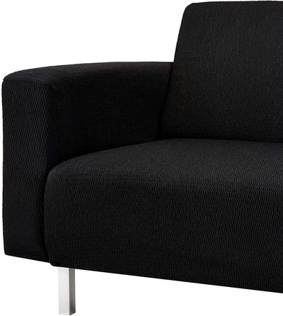 Martina Home - Sofabezug für Chaise Longue, Modell Túnez, Stoff, Schwarz, kurzes Eckteil Links, 32x1