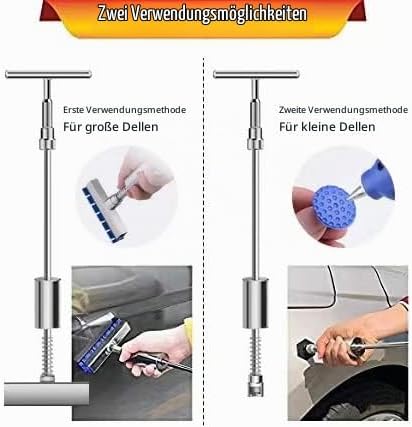 Fybitlilian T Bar Puller Auto Reparatur Ausbeulwerkzeug Lackfreies Dellen Reparaturset Auto Paintles