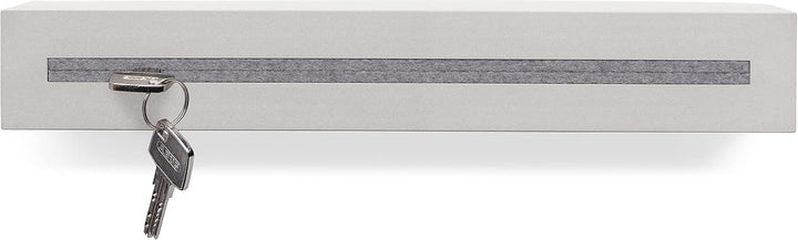 Schlüsselbrett mit Ablage aus Beton Light Edition 33x6x5 cm, Schlüsselboard Wand, Schlüsselaufbewahr