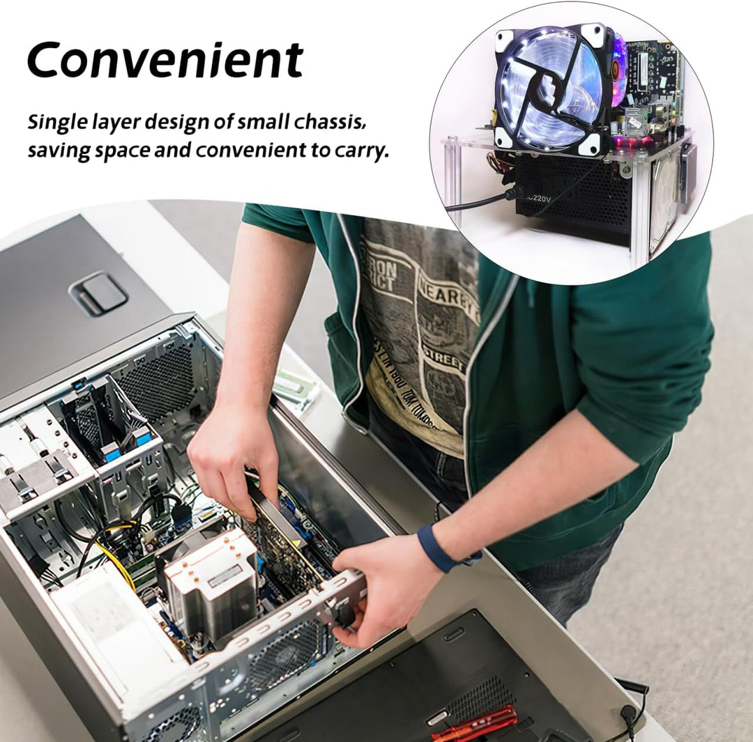Gadpiparty 1 Set Computer Open Frame/Open Air Frame Chassis Bracket Computer Case