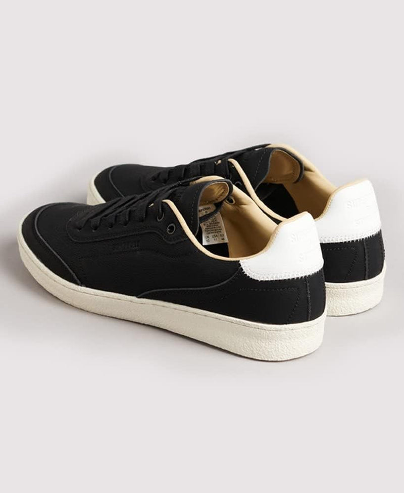 Superdry Herren Premium Sleek Trainer Sneaker 41 EU Schwarz, 41 EU Schwarz