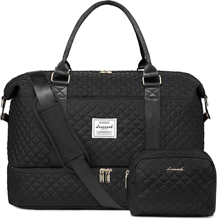 LOVEVOOK Reisetasche Damen Sporttasche Gross mit Schuhfach & Nassfach Weekender Travel Duffle Bag mi