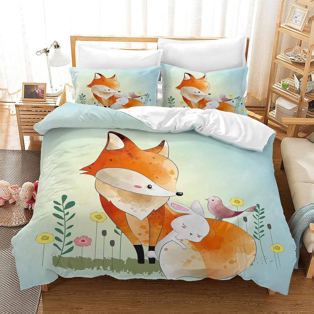 Kinder Dino Bettwäsche, Cartoon Dinosaurier Muster Bettbezug Dino bettwäsche Mikrofaser Bettwäsche f