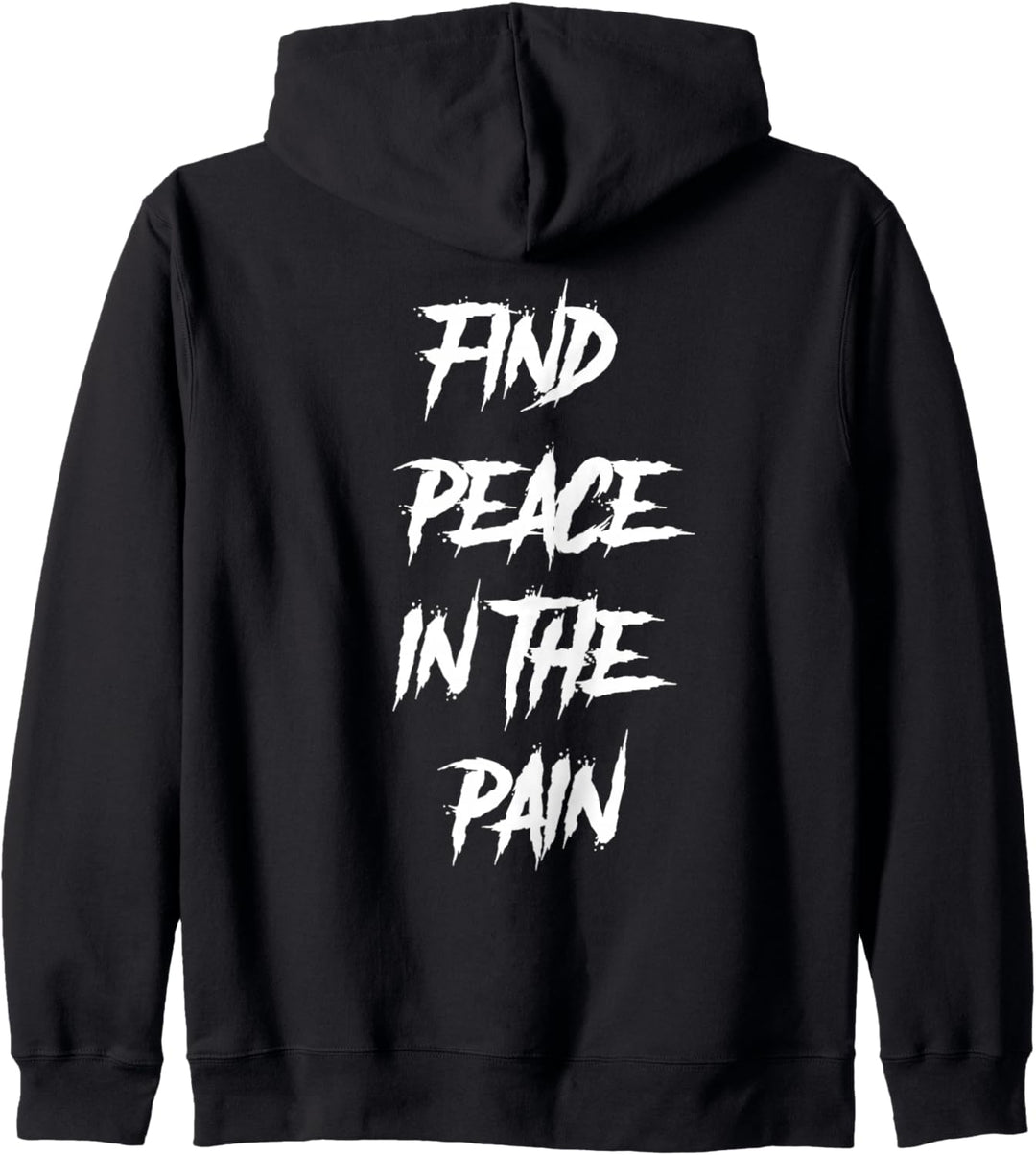 Finden Sie Frieden in den Schmerzen, Winter, warmes Geschenk Kapuzenjacke