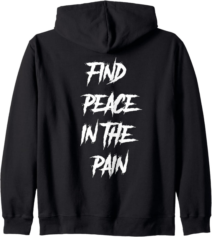 Finden Sie Frieden in den Schmerzen, Winter, warmes Geschenk Kapuzenjacke