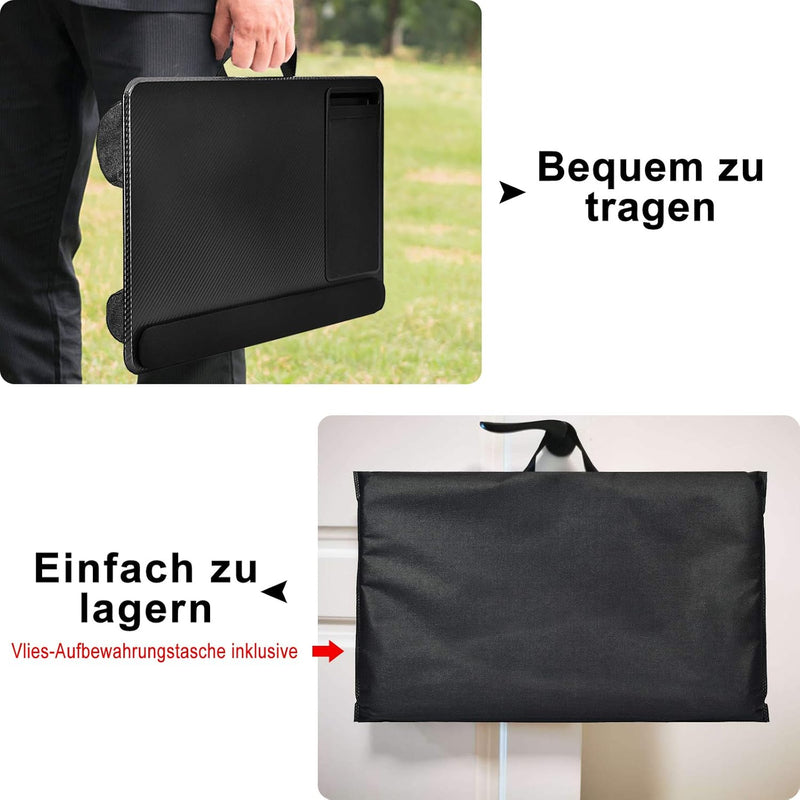 Laptopkissen für Bett mit Kissen，Laptop Unterlage Zubehör Couch mit Mausunterlage and Handgelenkaufl