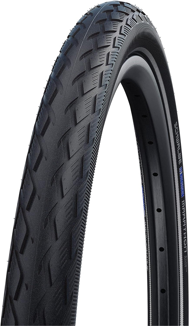 Schwalbe Marathon HS420 27" Fahrradreifen (1,25" | TwinSkin | Reflex | GG EC | Draht) Schwarz, Schwa