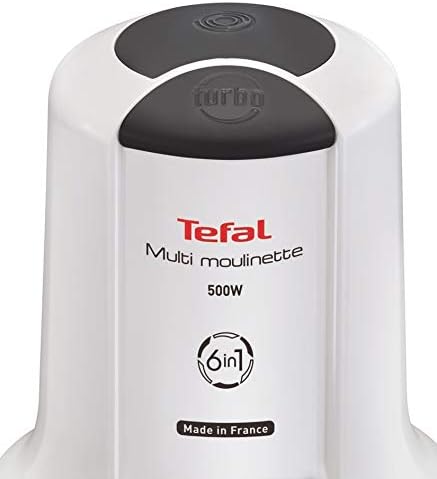 Tefal MQ7231 Elektrischer Lebensmittelzerkleinerer 0,5 l, schwarz, transparent, weiss, 500 W - Elekt