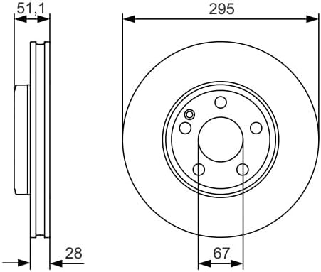 Bosch BD1688 Bremsscheiben - Vorderachse - ECE-R90 Zertifizierung - 1 Scheibe