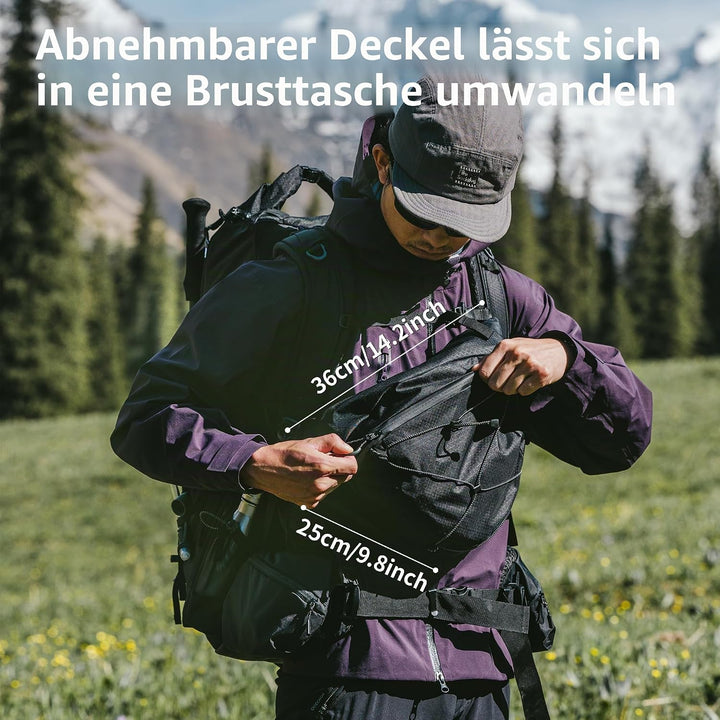 Naturehike Wanderrucksack 70L Herren Damen Reiserucksack Wasserdichter Trekkingrucksäcke für Outdoor