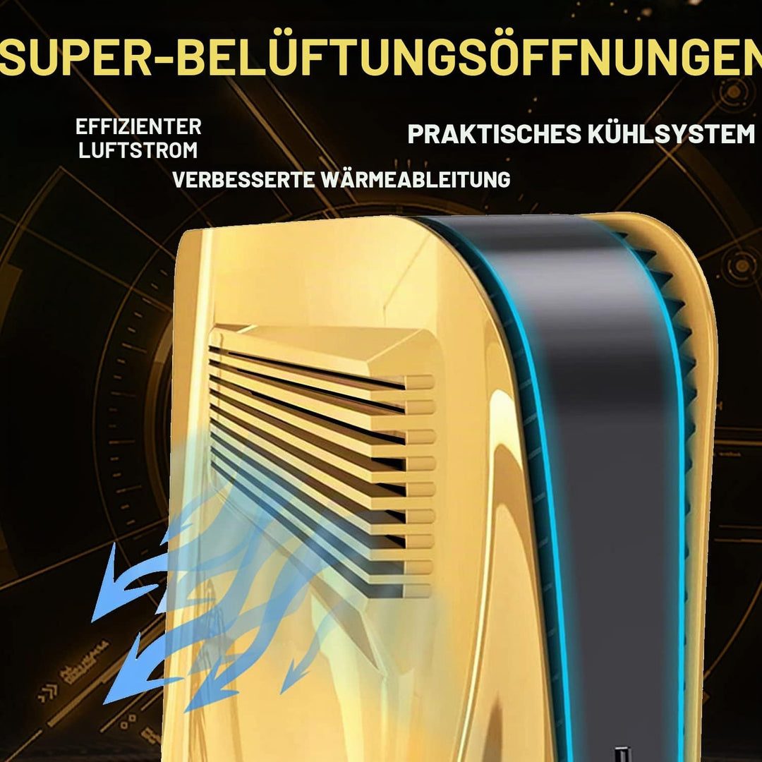 ElitePlay PS5-Frontplatte mit Kühlungsöffnungen, gebogen, Ersatzplatten, Zubehör für Playstation 5 D
