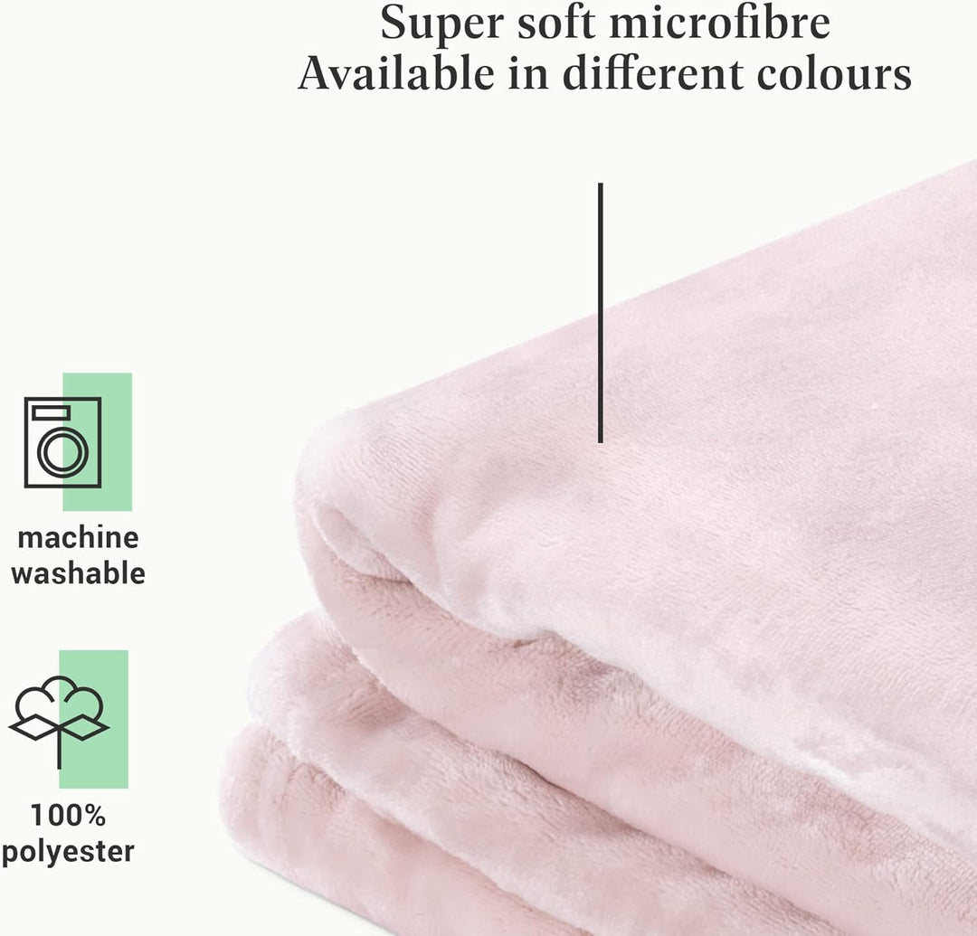 HOMELEVEL Decke mit Ärmeln 200 x 150 cm - XL Kuscheldecke zum Anziehen aus Microfaser - TV Wohndecke
