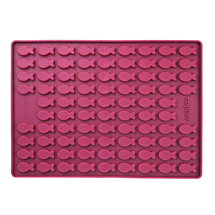 Collory Medium Fisch (3,5cm) Silikon Leckerli Backmatte, Hundekekse selbst backen, Pralinenform, Bon