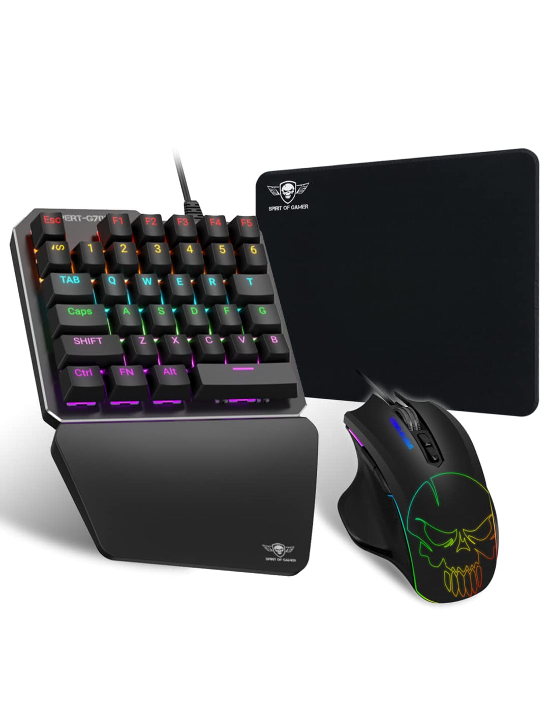 Spirit Of Gamer - Xpert G700 - Adapter Kombinierte RGB - Tastatur und Maus Set Für PS4, XBOX ONE, PC