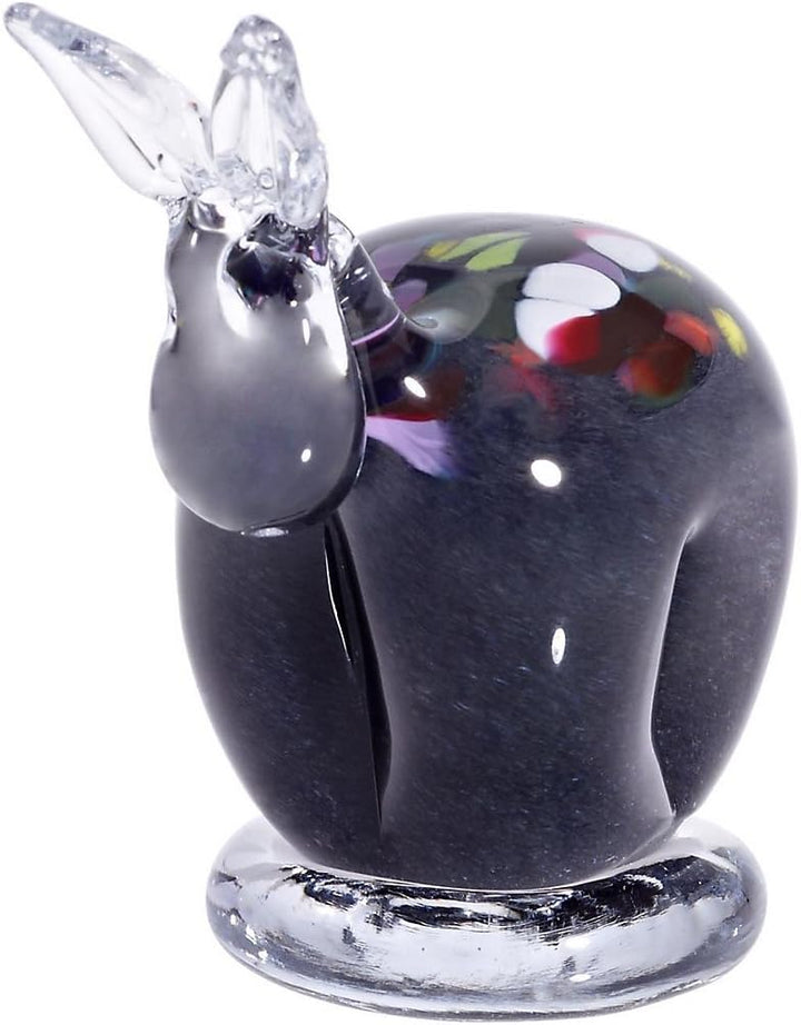 CRISTALICA Glasfigur Elch blaugrau 12cm