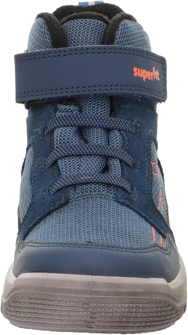 Superfit Jungen Mars Leicht Gefütterte Gore-tex Sneaker 27 EU Weit Blau Orange 8010, 27 EU Weit Blau