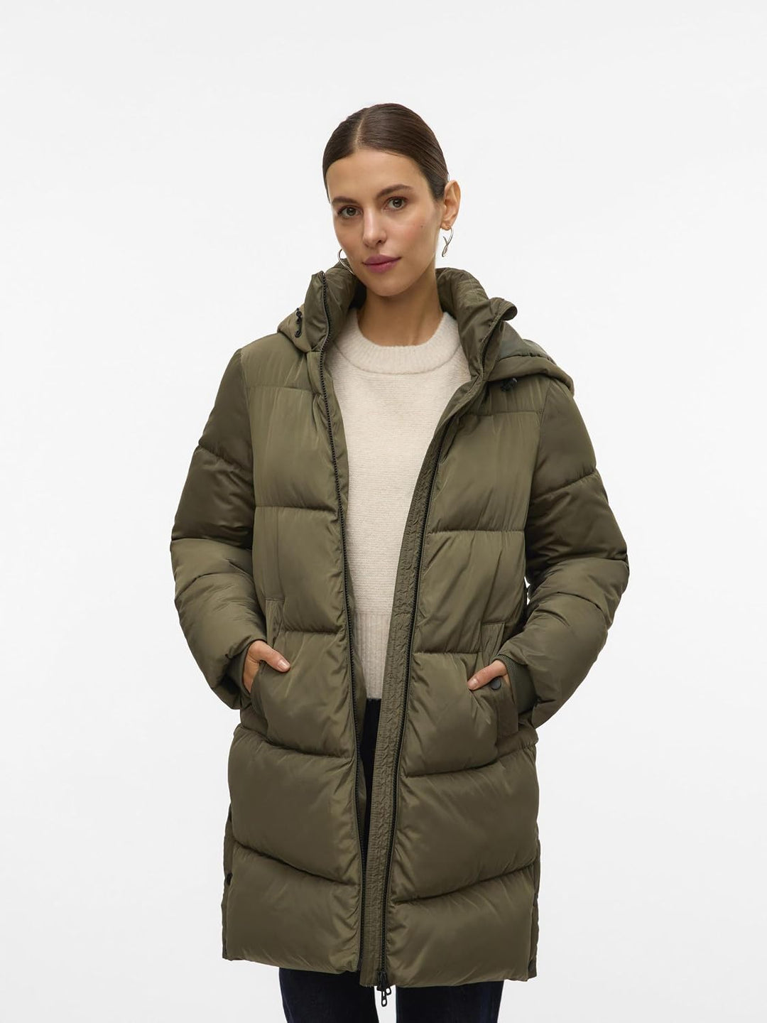 VERO MODA Female Mantel VMHALSEY Mantel | Coat XS Grape Leaf, XS Grape Leaf