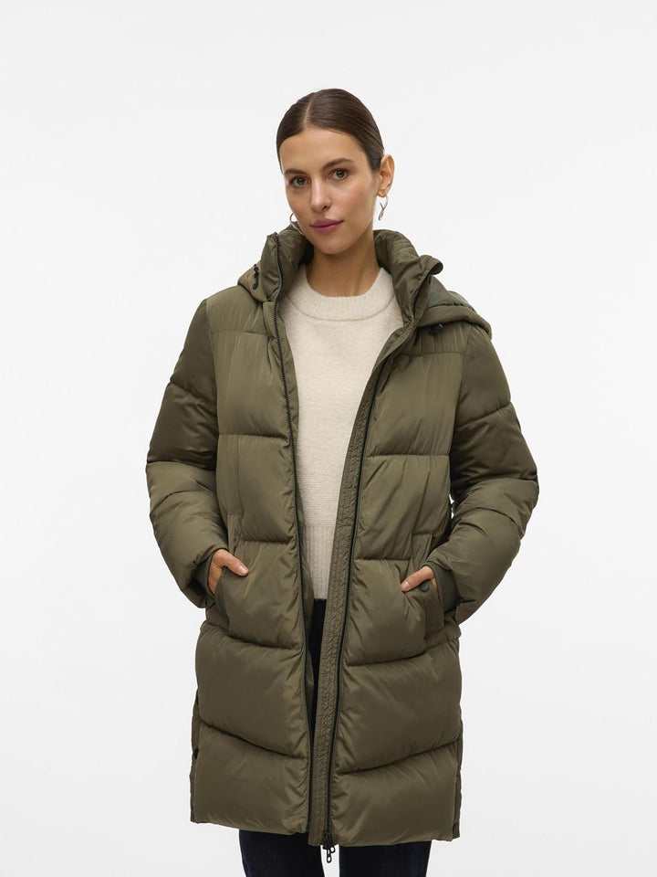 VERO MODA Female Mantel VMHALSEY Mantel | Coat XS Grape Leaf, XS Grape Leaf