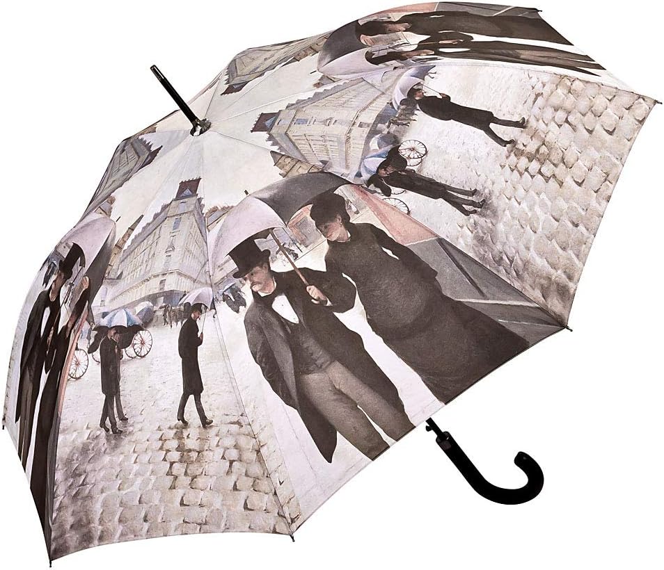 VON LILIENFELD® Regenschirm Automatik Damen Herren Kunst Motiv Gustave Caillebotte: Paris im Regen
