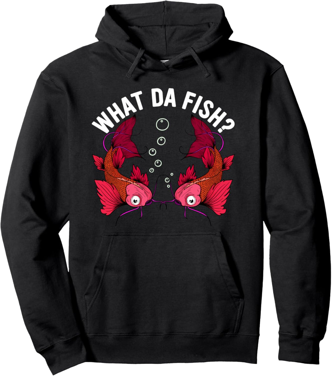 What da Fish Was zum Fisch, Angler Aquarianer Pullover Hoodie
