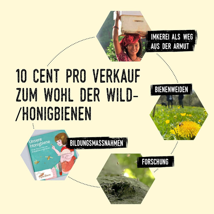 beegut Leinen Bienenwachstücher Set (3 Stück) aus Deutschland, nachhaltige Lebensmittelverpackung fü