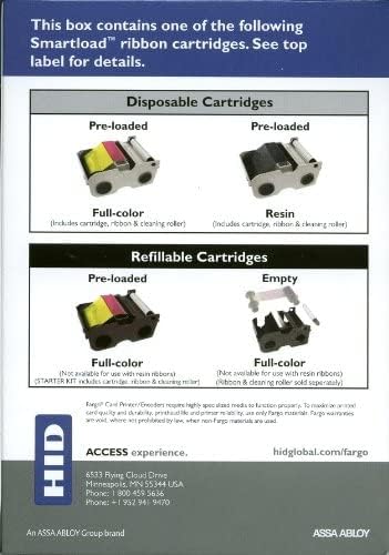 Fargo DTC1000 YMCKO Farbbandkassette mit Reinigungsrolle - 45000, Ymcko