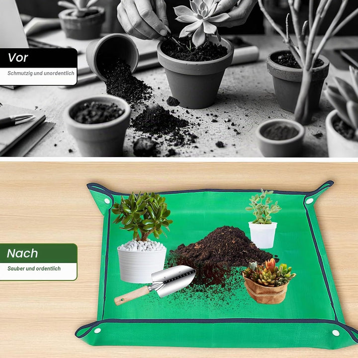 Gartenwerkzeug Set 12 teilig Edelstahl – Robustes Gartengeräte Set mit ergonomischen Griffen, Garten