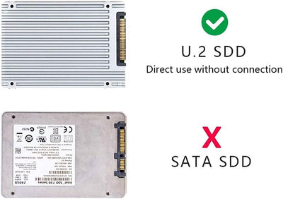 Xiwai Oculink SFF-8611 auf U.2 U.3 SFF-8639 NVME PCIe PCI-Express SSD Kabel für Mainboard SSD