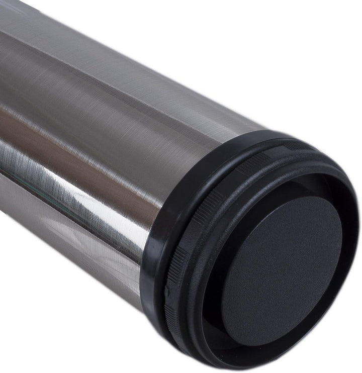 Stahlia 4 x Edelstahl Fi Tischfuss Ø60 mm Tischbeine Möbelfuss |Höhe 710 mm|höhenverstellbar + 30 mm