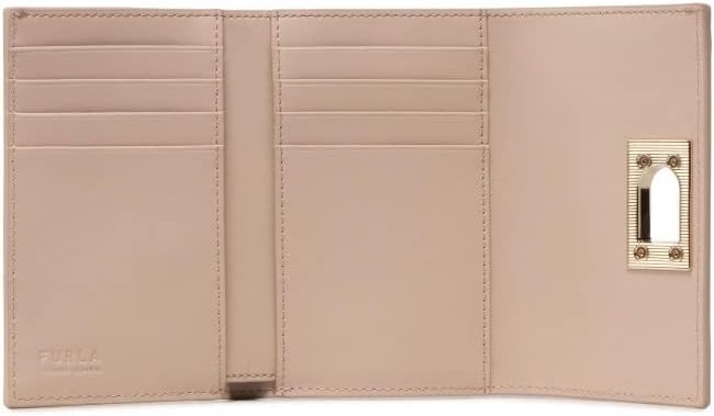 Furla 1927 Druckknopf Brieftasche Beige