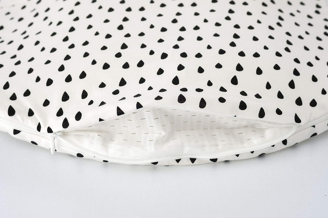 Träumeland S0102602 Aussenschlafsack LIEBMICH Tropfen schwarz 50/56, mehrfarbig 50-56 Tropfen schwar