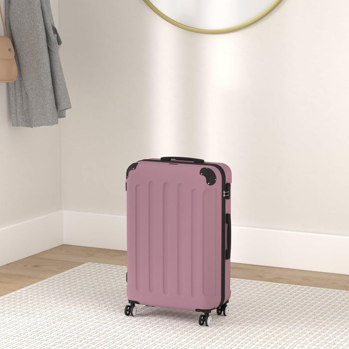 BEIBYE- Hartschalenkoffer Koffer Trolley Rollkoffer Reisekoffer Zahlenschloss 4 Zwilings-Rollen (Pri