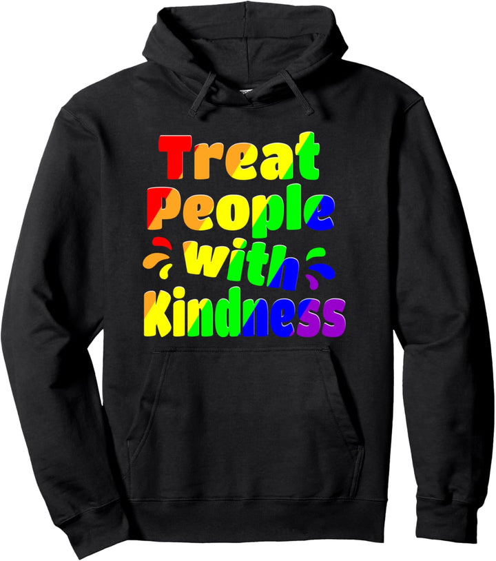 Treat people with kindness CSD LGBT LGBT Gay Homosexualität Pullover Hoodie