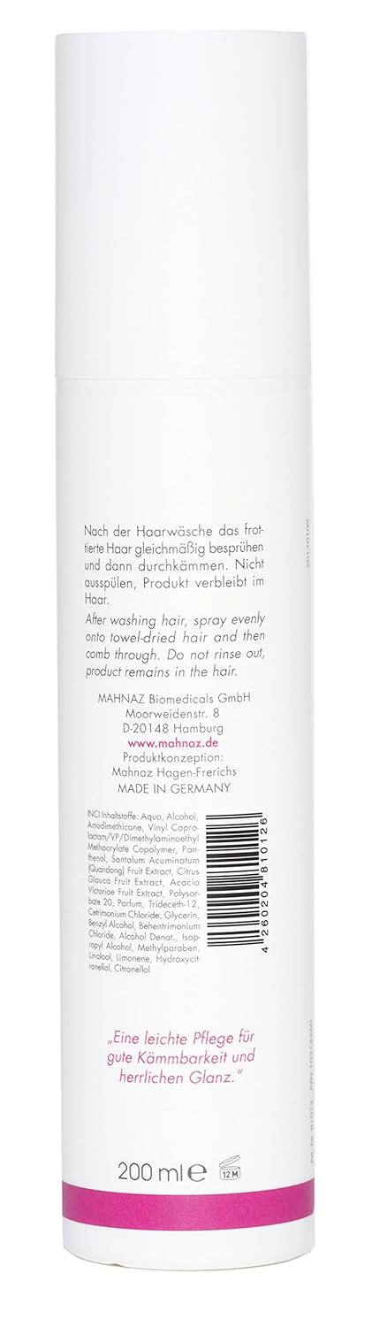 MAHNAZ® Vitamin Pflege-Schnellkur, Sprühkur für mehr Feuchtigkeit, Glanz, Kämmbarkeit, mit Aloe Vera