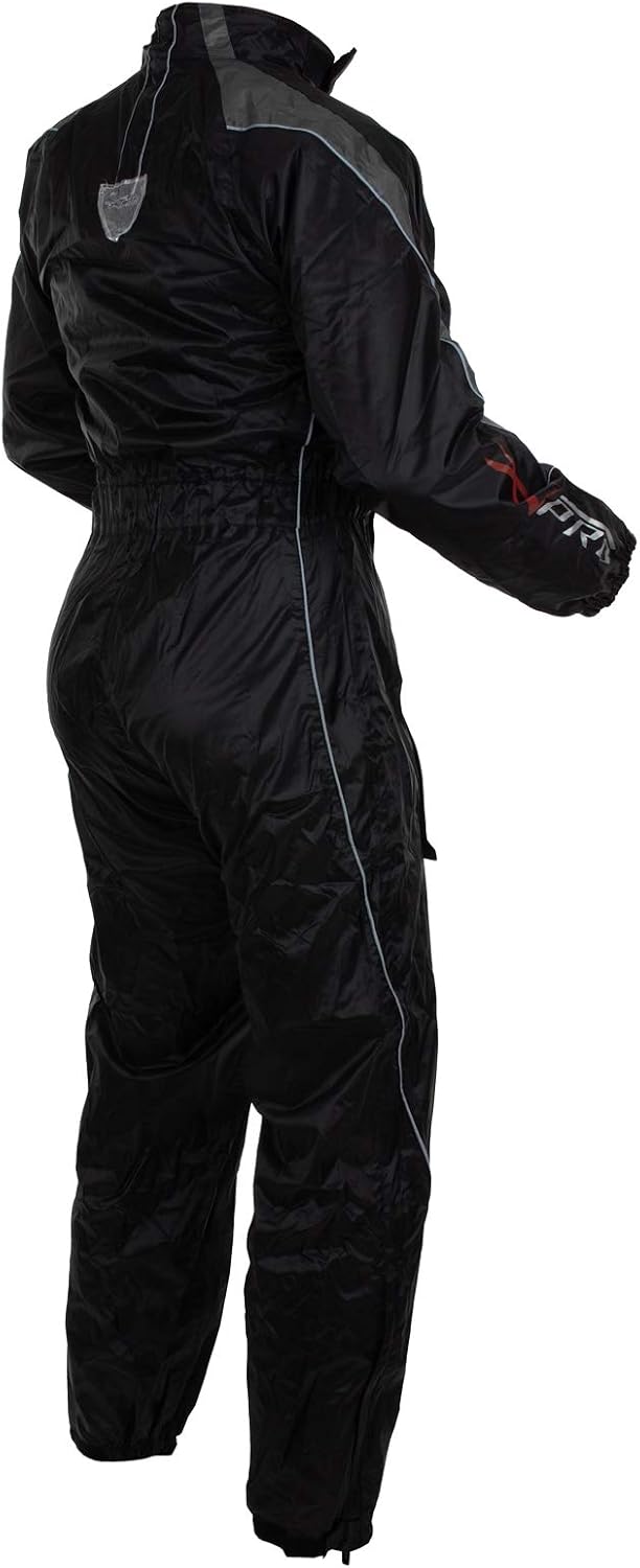 Regenkombi Wasserdicht Motorrad Roller Regenhose Regenjacke Regenanzug Grau XS XS Grau, XS Grau
