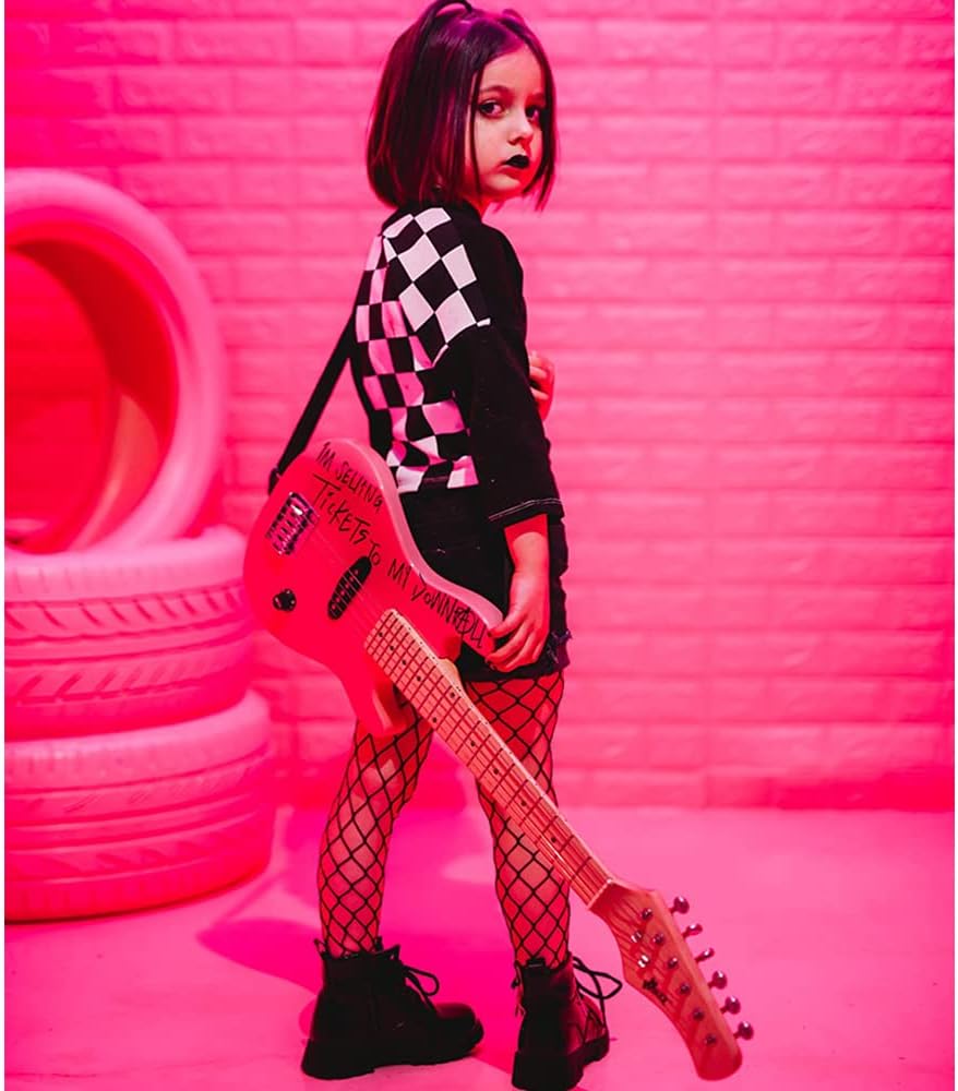 Winzz 30 Zoll Mini E-Gitarre Kinder Ahorn Griffbrett Elektrische Gitarre Anfänger Set für Kinder mit