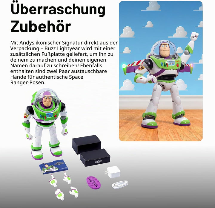 Robosen Buzz Lightyear Interaktiver Roboter – Sprach- &amp; App-gesteuertes Spielzeug mit realistischen