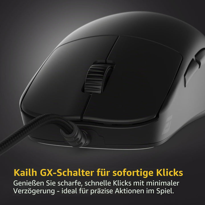 ENDGAME GEAR OP1 8k v2 Schwarz – Esports Gaming Maus mit Kabel, 30K DPI optischem Sensor, 8000Hz Pol