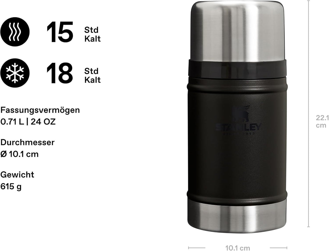 STANLEY 1913 Classic Legendary Thermobehälter Für Essen - Hält 15 Stunden Heiss Oder 18 Stunden Kalt