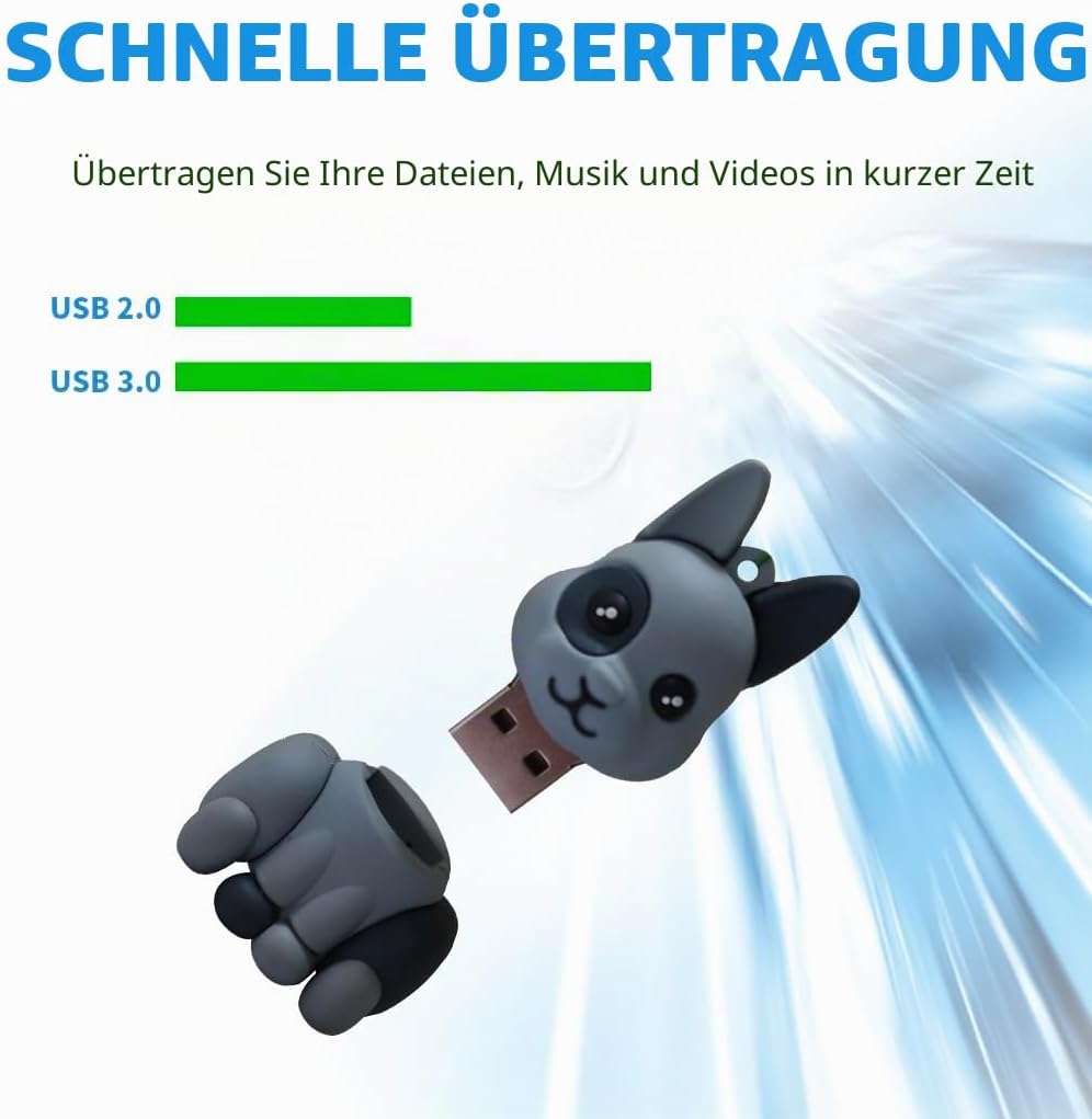 Ulticool - Pferd USB-Stick 64 GB – Praktisches und stilvolles Design für Frauen, Freundin, Teenager
