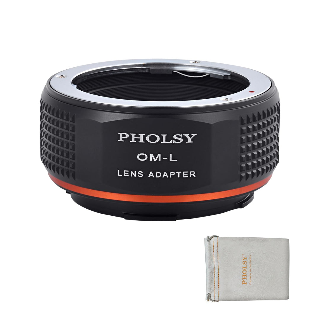 PHOLSY Objektivadapter OM auf L Mount Adapter Konverter Kompatibel mit Olympus Zuiko OM Objektiv und