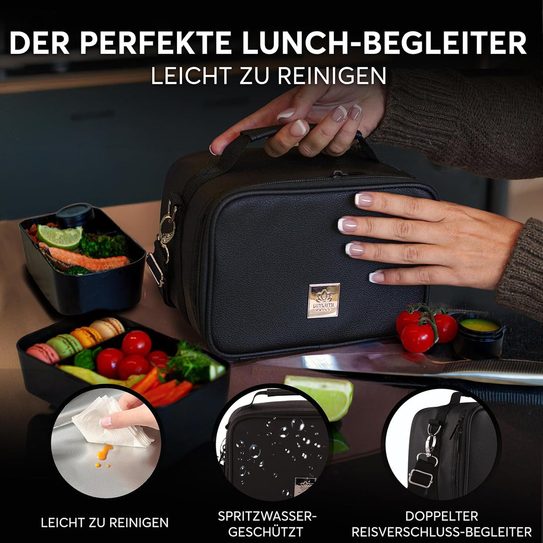 Umami Premium Kühltasche Klein 4L, Lunchbag für Arbeit, Reisen, Büro, Picknick, Mini-Lunchbag Isolie