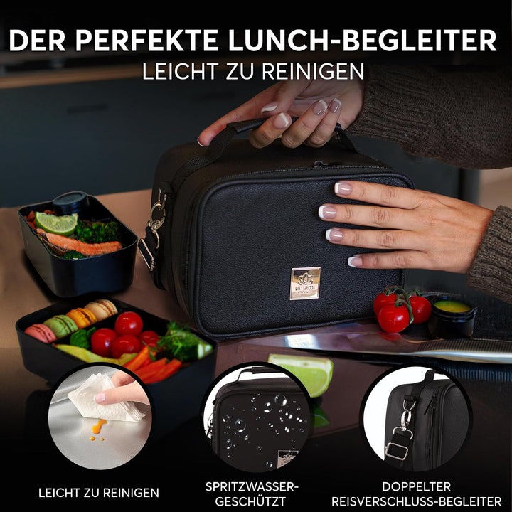 Umami Premium Kühltasche Klein 4L, Lunchbag für Arbeit, Reisen, Büro, Picknick, Mini-Lunchbag Isolie