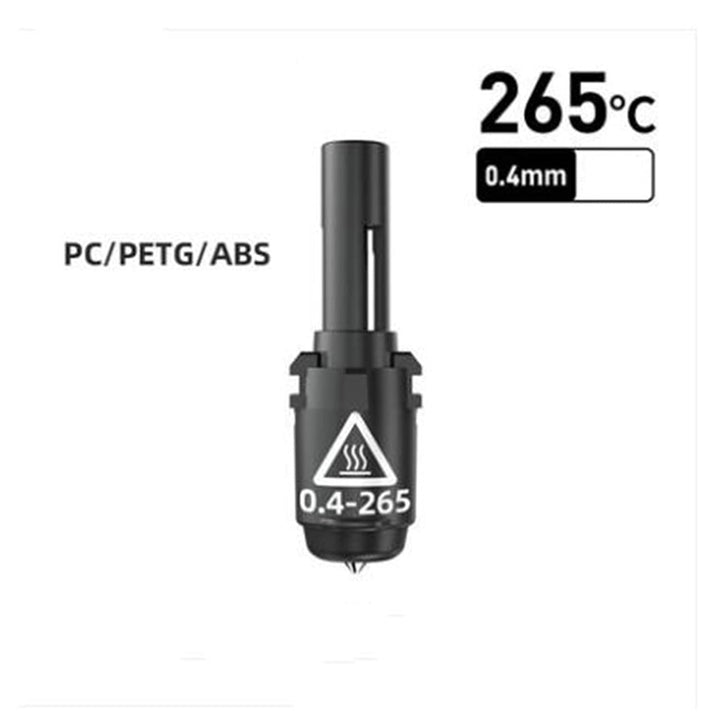 LICHIFIT Ersatzdüse, Montage-Hotend-Kit 265 ℃, Hochtemperaturdüse für Adventurer 3/4 3D-Drucker, ver