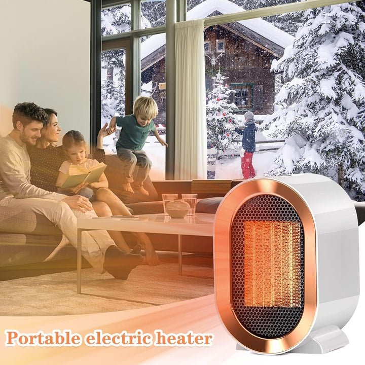 Heizlüfter Energiesparend 220V 1200W Klein Heizlüfter 2 Modi Elektroheizung mit Überhitzungsschutz F