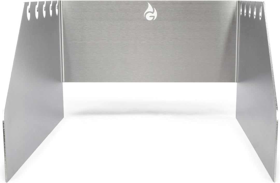 Grillrost.com Das Original Edelstahl Windschutz und Spiesshalter | für Napoleon grosse Sizzle Zone (
