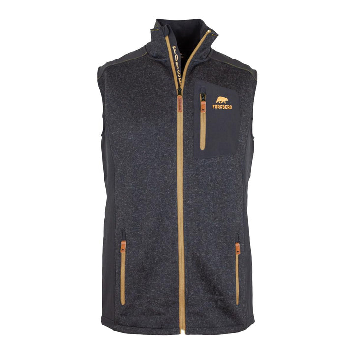 FORSBERG Vesta II Weste, Strickweste, Outdoor-Weste, Strickfleece, warm, funktional für Freizeit und