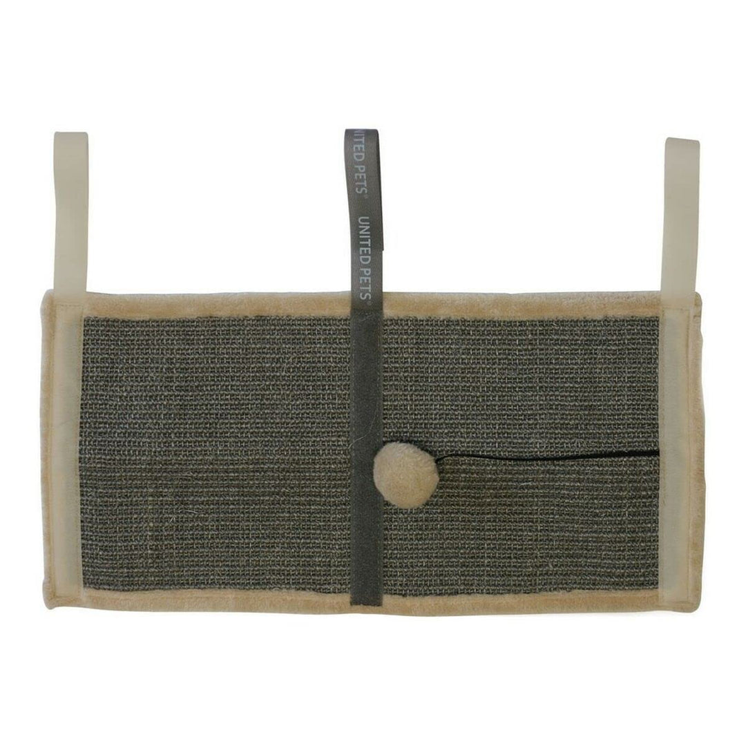 United Pets Cat Scratcher, Kratzbaum für Katzen, Kratzmatte, Schutz für Tisch, Grau, aus Sisal - Ein