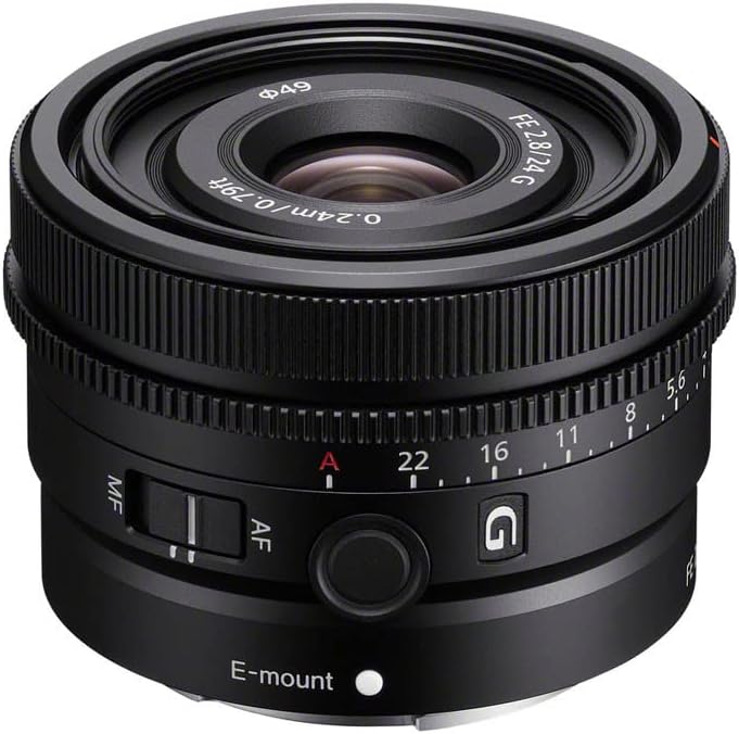 Sony SEL24F28G | Vollformat FE 24mm F2.8 G - Premium G Serie Objektiv mit Festbrennweite FE 24mm F2.