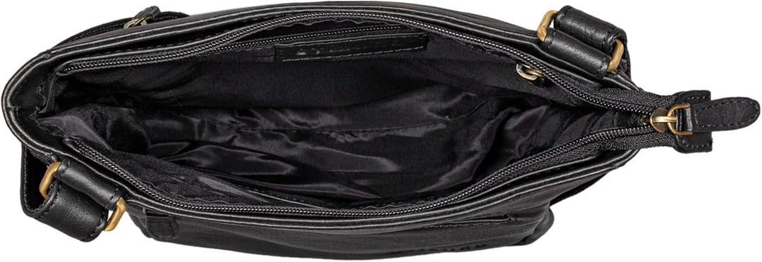 STILORD 'Kaja' Vintage Ledertasche Damen Umhängetasche Handtasche Crossbody Bag Elegante Schultertas